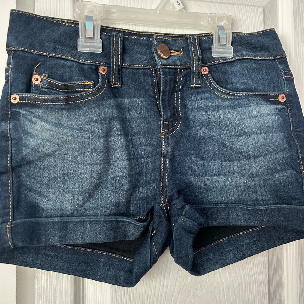No Boundaries Dark Wash Denim Shorts